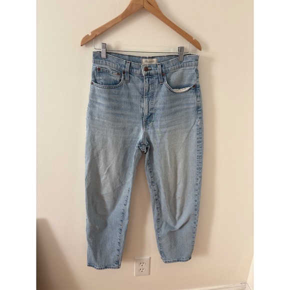 Madewell Denim - Madewell Balloon Jeans Light Wash Denim High Rise Waist‎ Size 27